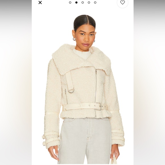 Tularosa Bailey Moto Jacket in Tan Sand - Picture 3 of 7